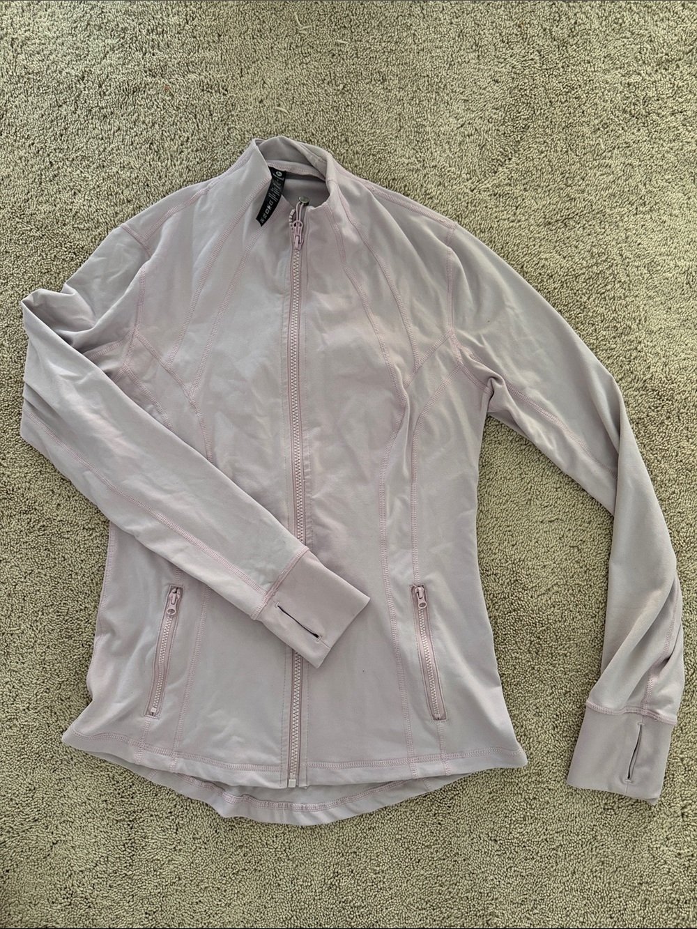 90 Degree By Reflex Pale Pink Zip-Up Utility Jacket